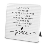 Dicksons 40459 Tabletop Plaque The Lord Of Peace 4X4