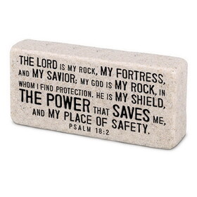 Dicksons 40610 Scripture Block The Lord Is My Rock