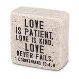 Dicksons 40714 Tabletop Scripture Stone Love 2.25