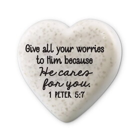 Dicksons 40738 Tabletop Heart He Cares For You2.25"H
