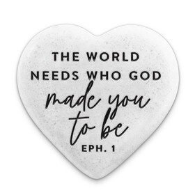 Dicksons 40749 Scripturestone Heart Who God Made You