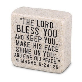 Dicksons 40762 Tabletop Scripture Stone Blessings2.25"H