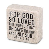 Dicksons 40764 Tabletop Scripture Stone Love 2.25