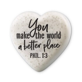 Dicksons 40771 Tabletop Heart Stone A Better Place2.25"