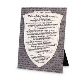 Dicksons 45015 Tabletop Plaque Armor Of God 11"H