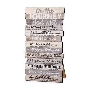 Dicksons 45024 Tabletop Stacked Plaque Journey 10"H