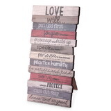 Dicksons 45028 Tabletop Stacked Plaque Love Mdf 10H