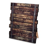 Dicksons 45034 Tabletop Farmhouse Plaque His Promise 8
