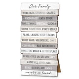 Dicksons 45035 Tabletop Plaque Stacked Our Family 10