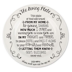 Dicksons 51102 Decorative Plate The Giving Plate 9.5"D