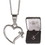 Dicksons 73-2598P Open Heart Cross Silver Plated Necklace