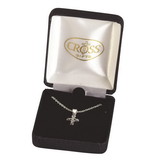 Dicksons 73-2627P Necklace Silver Plate Crucifix For Baby