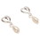 Dicksons 73-4104P Ear-1Stcom Prl/Hrt Drop Sil Plt-Ss Posts