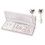 Dicksons 73-4104P Ear-1Stcom Prl/Hrt Drop Sil Plt-Ss Posts