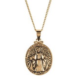 Dicksons 73-4636P Miraculous Medal Gold Plate 18
