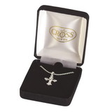 Dicksons 73-4836P Necklace Flare Cross With Crystal