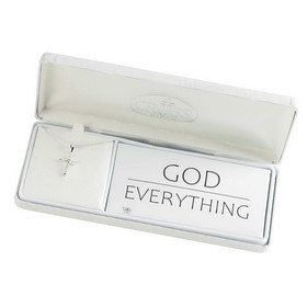 Dicksons 73-4846P Necklace God Over Everything Cross 18In