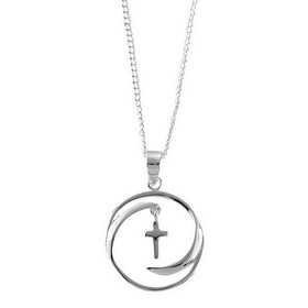 Dicksons 73-5808P Open Circle Cross Necklace