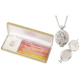 Dicksons 73-7298P Nk My Guardian Angel Locket Sil Plt 24