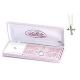 Dicksons 73-7556 Baby Blessings Petal Cross Necklace