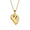 Dicksons 73-8046P Necklace Reunion Heart Gold Plate 18In