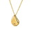 Dicksons 73-8047P Necklace No Tears Teardrop Gold Plated