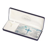 Dicksons 73-8086P Necklace Baptize Your Baby Boy Box Cross