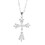 Dicksons 73-9086P Necklace Large Fancy Bud Cross