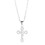 Dicksons 73-9087P Necklace Small Open Bud Cross