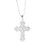 Dicksons 73-9091P Necklace Large Open Bud Cross