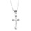 Dicksons 73-9094P Necklace Small Taper Cross Silver Plate