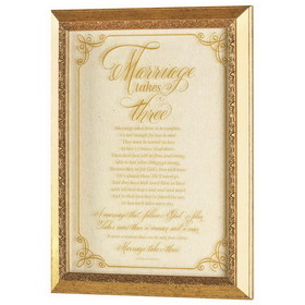 Dicksons 80AG-1014-1303 Framed Wall Art Marriage Takes Three
