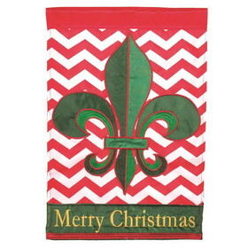 Dicksons 90315 Flag Chevron Christmas Polyester 13X18
