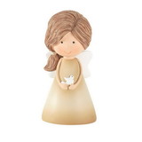 Dicksons ANGR-1063 Angel Figurine With Dove Resin 2.75In