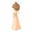 Dicksons ANGR-1074 Angel Figurine Peach With Heart Resin