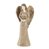 Dicksons ANGR-3000 Angel Figurine With Cross Resin 10In