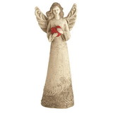 Dicksons ANGR-334 Angel Figurine Holding Heart 10In