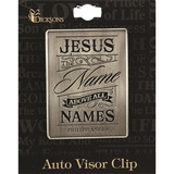 Dicksons AVC-171 Visor Clip Names Of Jesus Silver Black