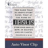 Dicksons AVC-178 Visor Clip Names Of Jesus Silver