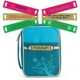 Dicksons BCK-131 Turquoise Changeable Tag Bible Cover