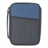 Dicksons BCK-214 Large Blue And Black Cross Bible Cover