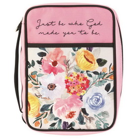 Dicksons BCK-L266 Bible Case Floral Just Be Who God Large
