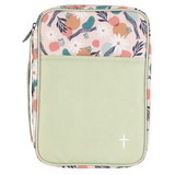Dicksons BCK-L267 Bible Cover Floral With Cross Large