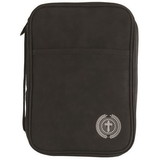 Dicksons BCV-L206 Bible Cover Black With Cross Large