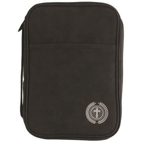 Dicksons BCV-TL206 Bible Cover Black With Cross Thinline