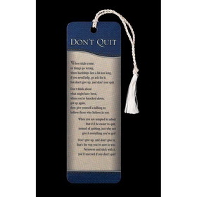 Dicksons BKM-1607 Tassel Bookmark Dont Quit