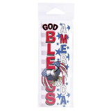 Dicksons BKM-3200 Packaged Bookmarks God Bless America 2X6