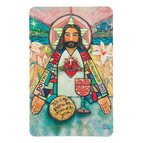 Dicksons BKM-9931 Holy Heart Of Jesus Prayer Card Pack