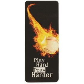 Dicksons BKM-BC74 Bookcard Baseball Play Hard Pray Harder