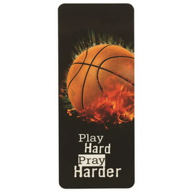 Dicksons BKM-BC75 Bookcard Basketball Play Hard Pray